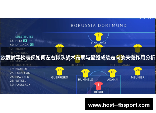 欧冠射手榜表现如何左右球队战术布局与最终成绩走向的关键作用分析